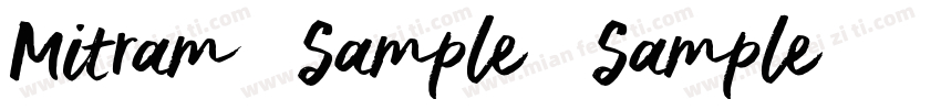 Mitram   Sample   Sample字体转换
